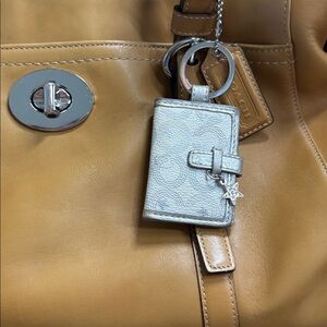 Coach Silver Key & Card Holder
